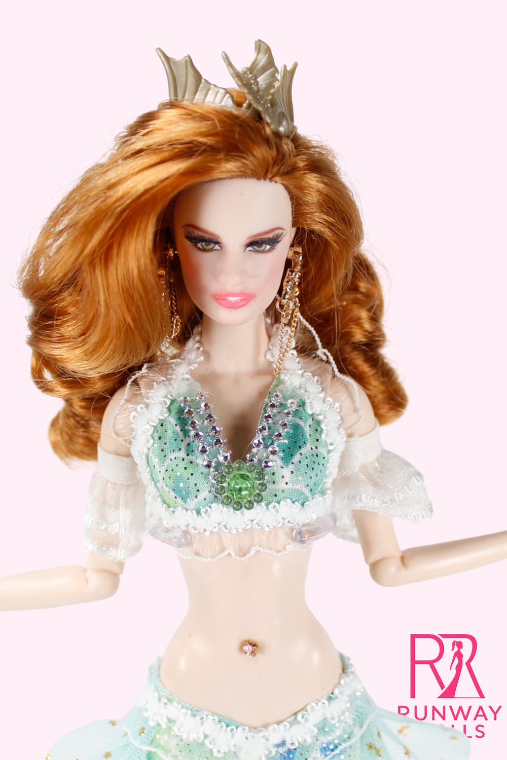 2026 Runway Dolls X Xian Xian Supermodel "Mystical Mermaid" Tina OOAK  Fashion Doll