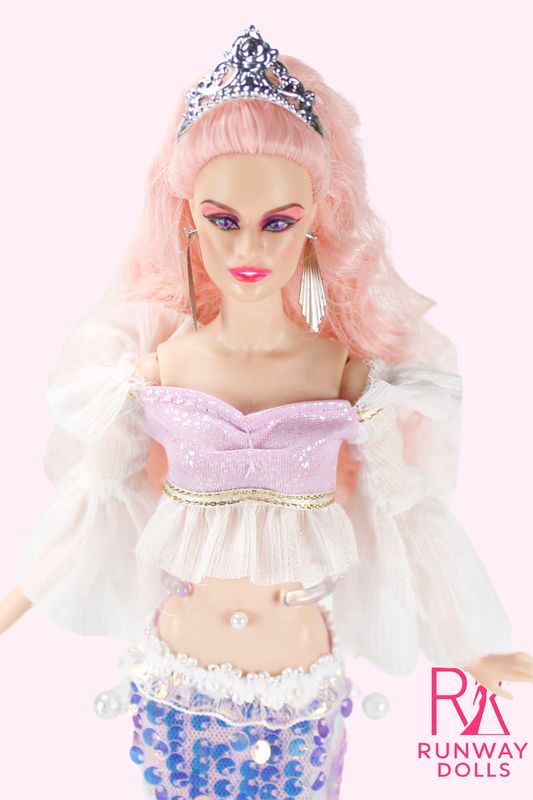 Runway Dolls X Xian Xian Supermodel "Mystical Mermaid" Tina OOAK  Fashion Doll