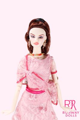 Runway Dolls X Xian Xian Supermodel "Global Glamour: Nepal" OOAK Fashion Doll