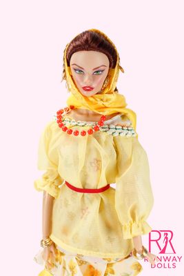 Runway Dolls X Xian Xian Supermodel "Global Glamour: Bulgaria" OOAK Fashion Doll