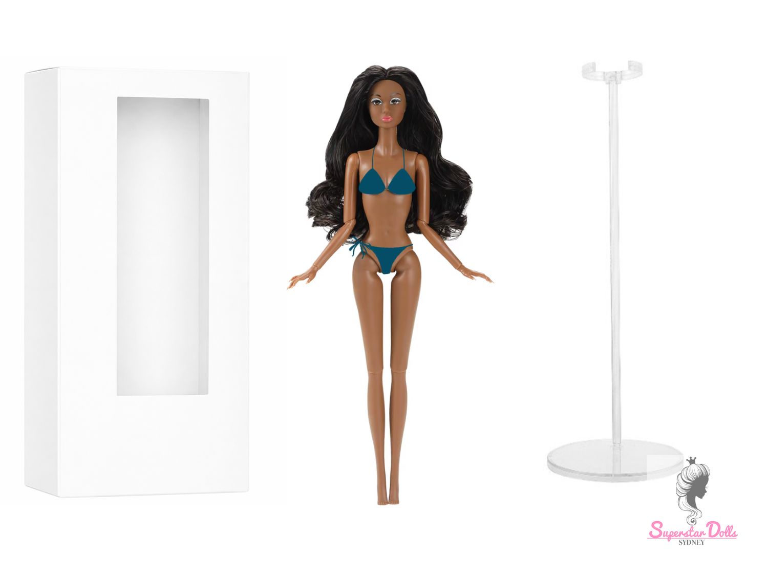 2026 12.5" "Poppette" Nude Articulated Fashion Doll with Box &amp; Stand