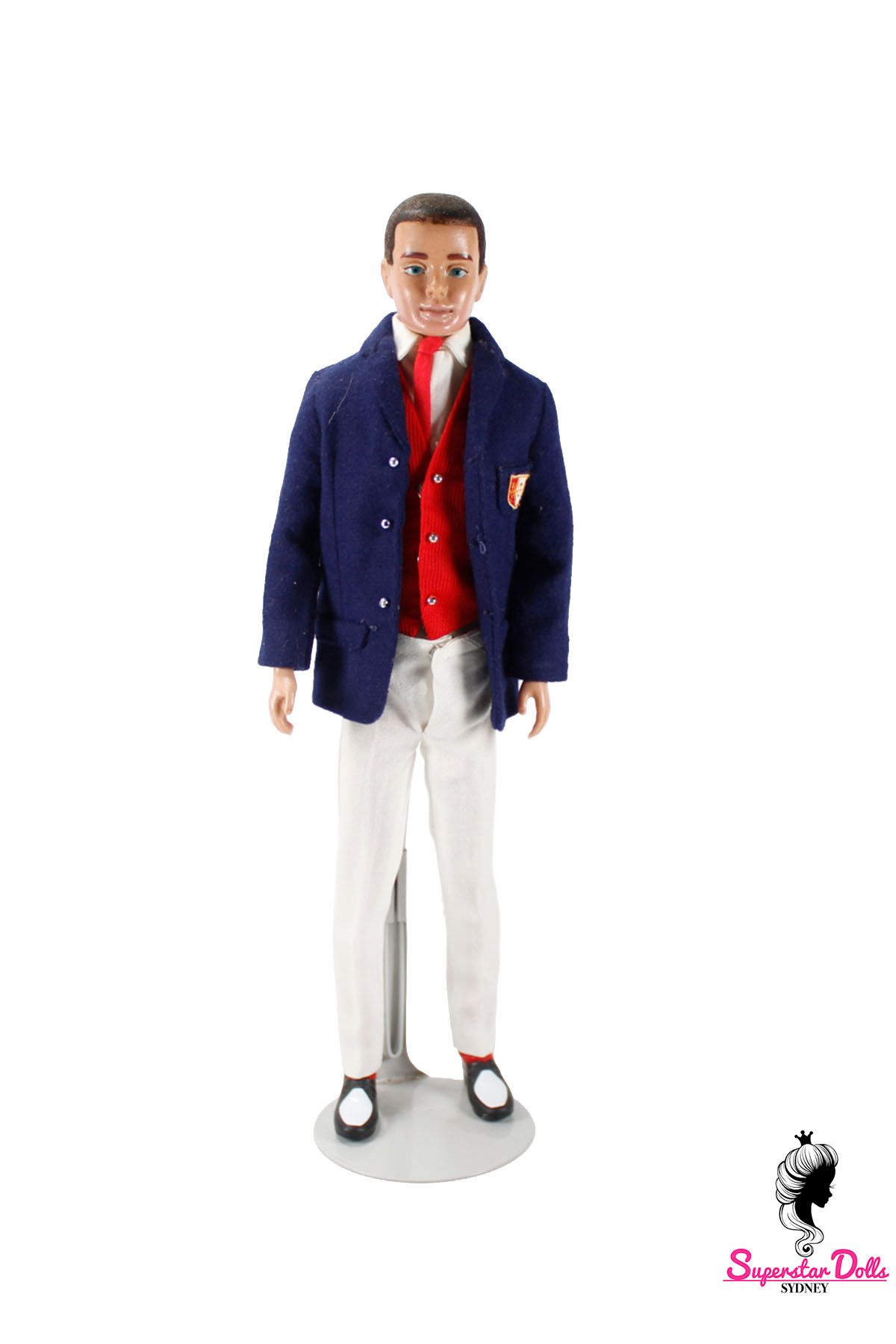 Vintage 1960's Original Brunette Ken Doll in Vintage "Victory Dance" Fashion img
