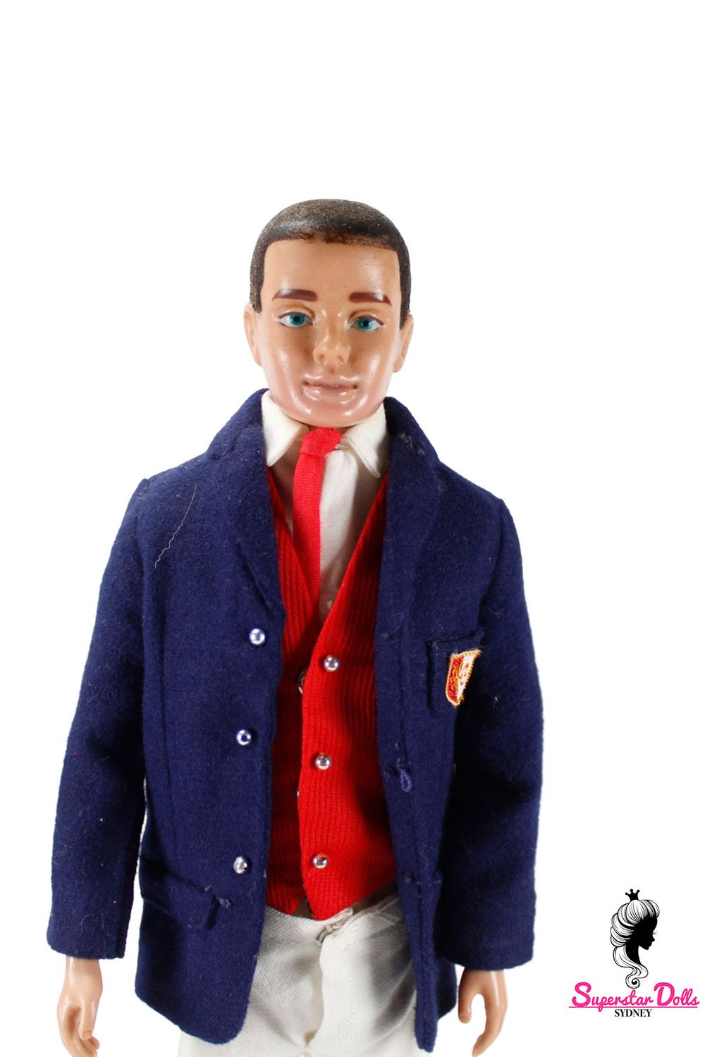 Vintage 1960's Original Brunette Ken Doll in Vintage "Victory Dance" Fashion