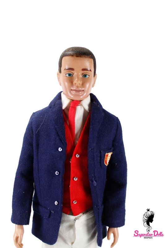 Vintage 1960's Original Brunette Ken Doll in Vintage "Victory Dance" Fashion