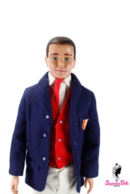 Vintage 1960's Original Brunette Ken Doll in Vintage "Victory Dance" Fashion