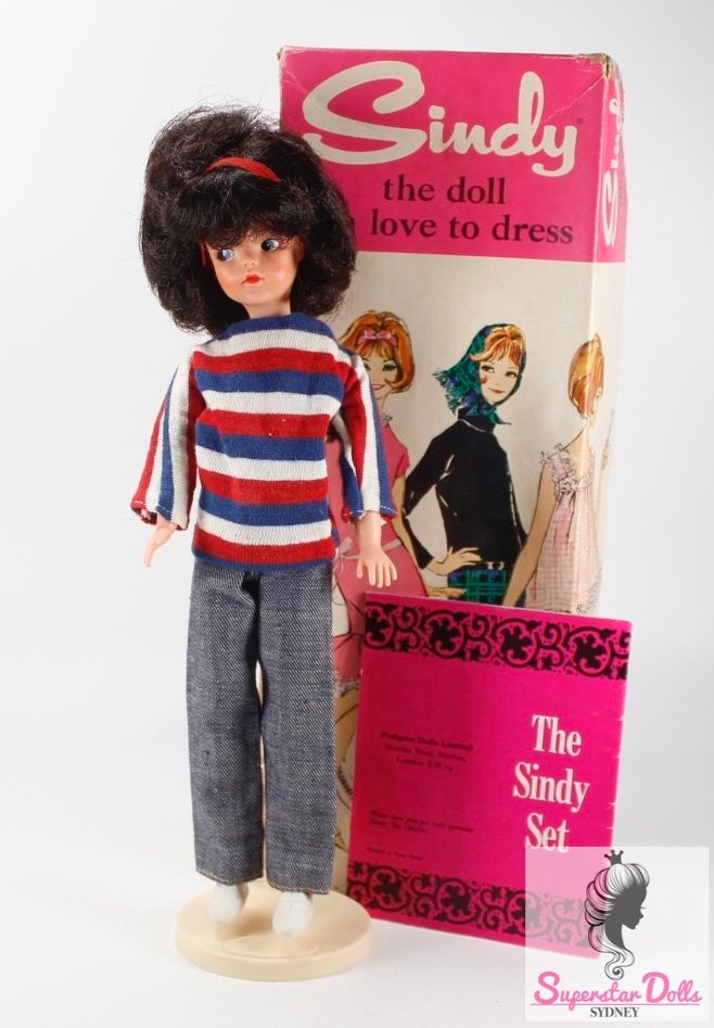 Vintage 1960's Ideal Original Hong Kong Sindy Dressed Fashion Doll