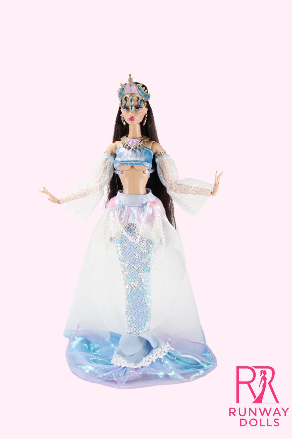 Runway Dolls X JHD "Aphrodite Mermaid" OOAK Fashion Doll