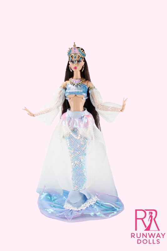 Runway Dolls X JHD "Aphrodite Mermaid" OOAK Fashion Doll