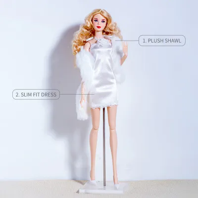 Xian Xian"White Dress' " Fashion Set for Barbie/Integrity Toys &amp; Similar Sized Fashion Dolls 11.5-12.5"-Y171