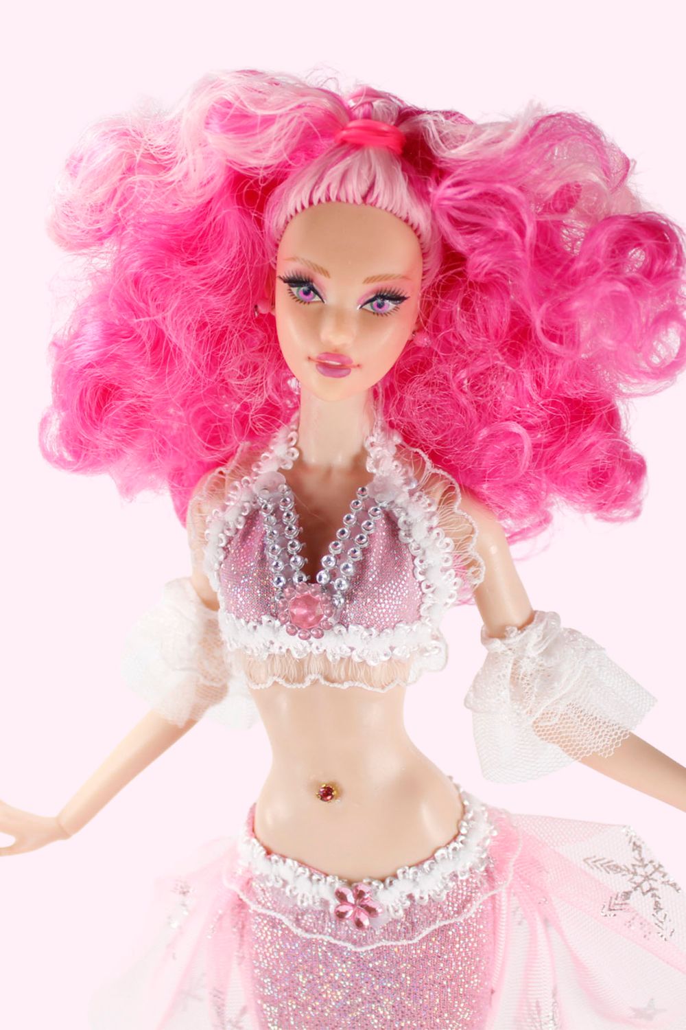 Runway Dolls OOAK "Majestic Mermaid: Cotton Candy" Lara (Odile Clone) Fashion Doll