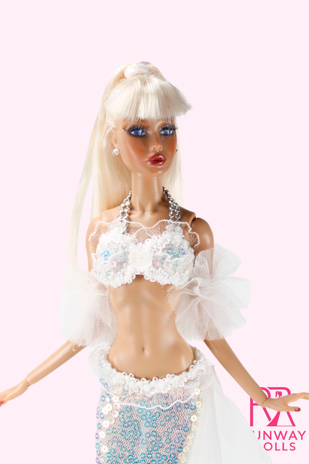 Runway Dolls OOAK "Majestic Mermaid: Full Moon" Penelope (Poppy Clone) Fashion Doll