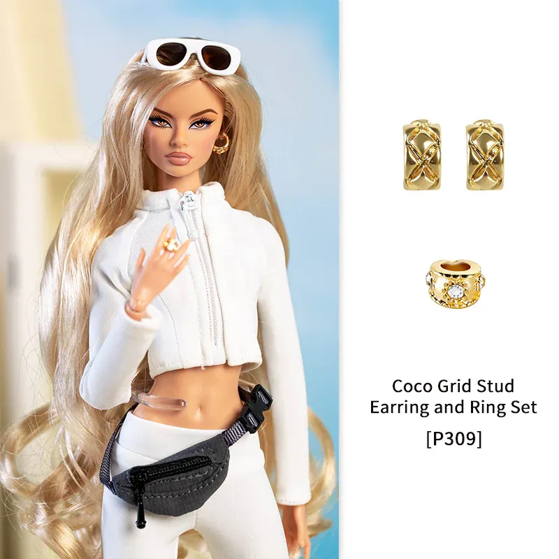 PRE-ORDER Xian Xian High Quality Doll Earring &amp; Ring Jewellery Set (P309)