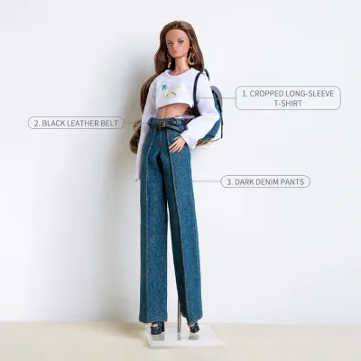 PRE-ORDER: Xian Xian Supermodel "Cowgirl" Fashion Set for 11.5-12.5"(1/6) Fashion Dolls (Y02+P69)