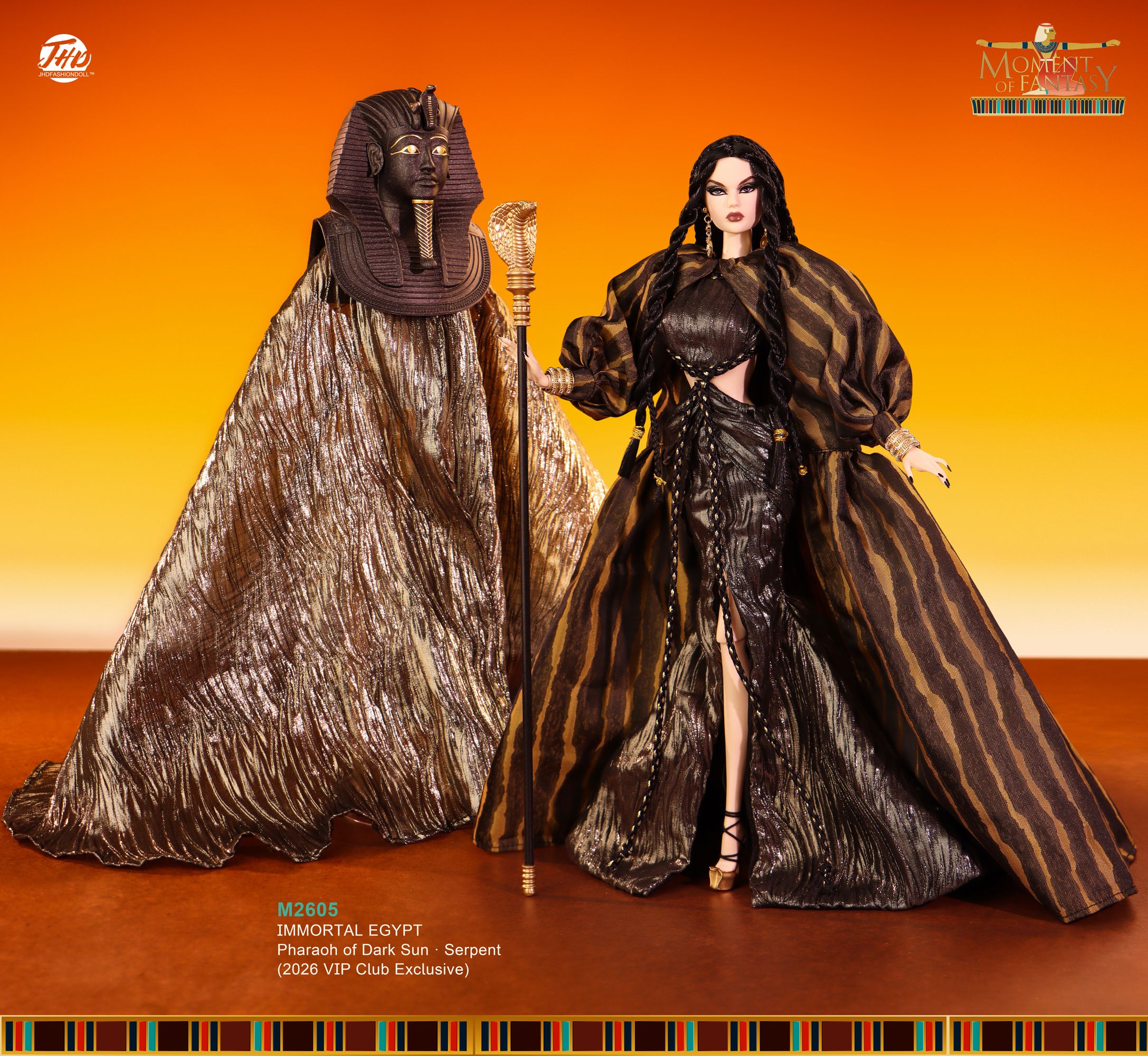 PRE-ORDER 2026 JHDFASHIONDOLL "Pharaoh of Dark Sun: Serpent" Anna May Dressed Fa img