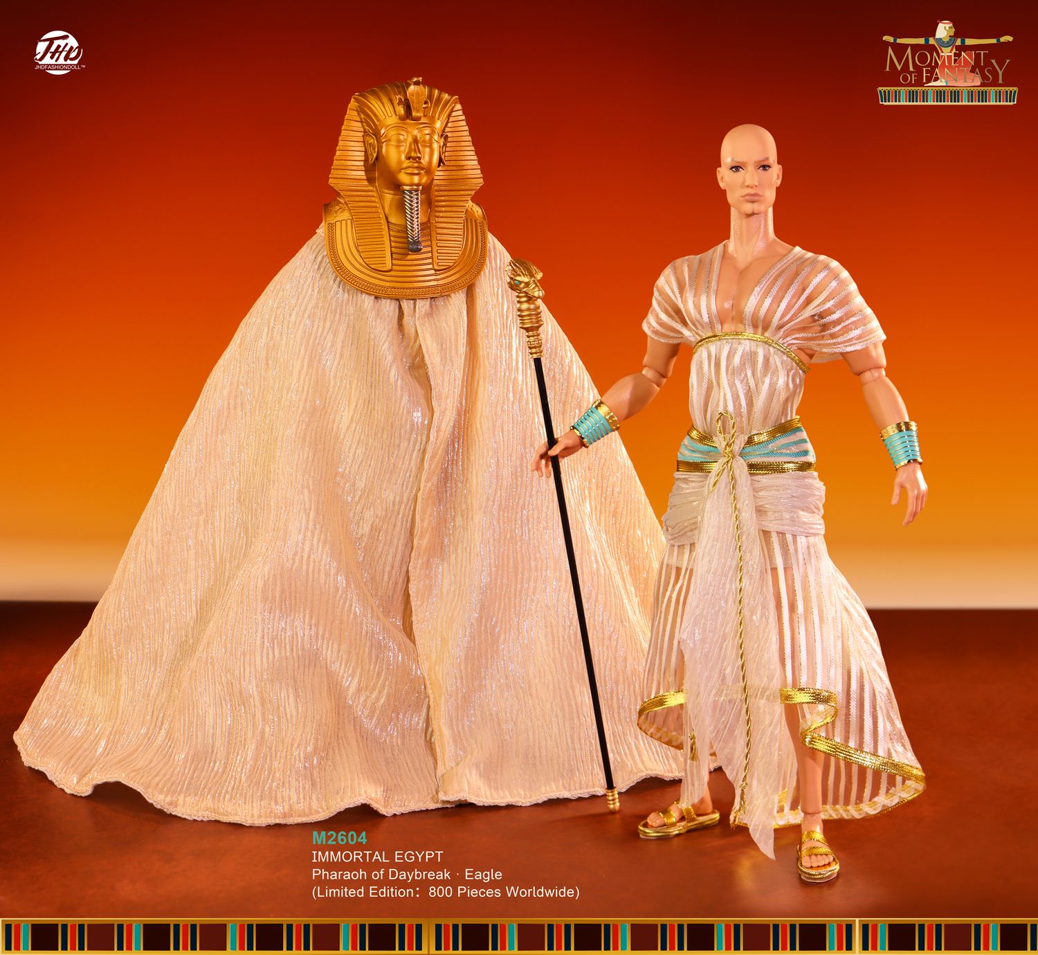 DEPOSIT ONLY: 2026 JHDFASHIONDOLL "Pharaoh of Daybreak · Eagle" Jasper Dressed Male Fashion Doll