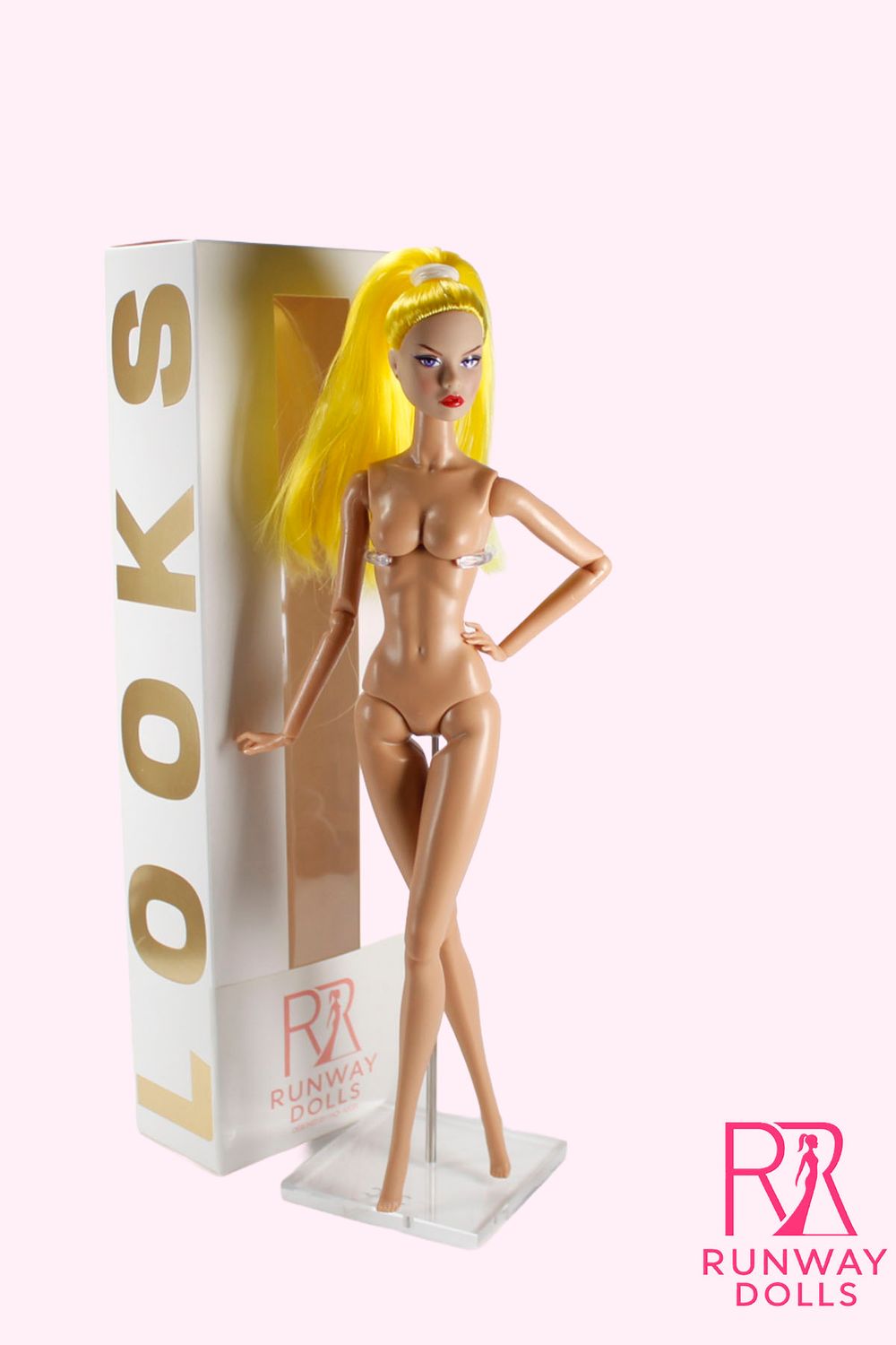 Runway Dolls X Xian Xian Supermodel Custom Nude Penelope (Poppy Clone) Doll