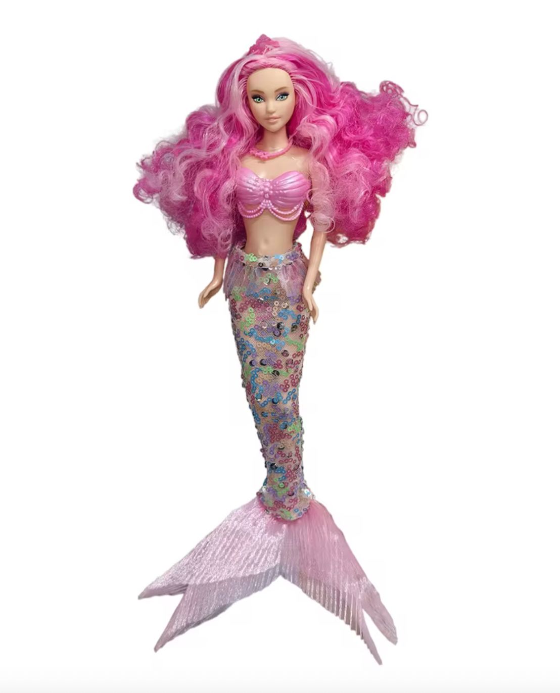 Sequenced Tail Mermaid Fashion for Barbie &amp; 11.5" Fashion Dolls-Pink