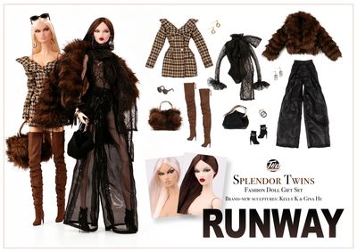 DEPOSIT ONLY 2026 JHDFASHIONDOLL RUNWAY: SPLENDOR TWINS FASHION DOLL GIFT SET