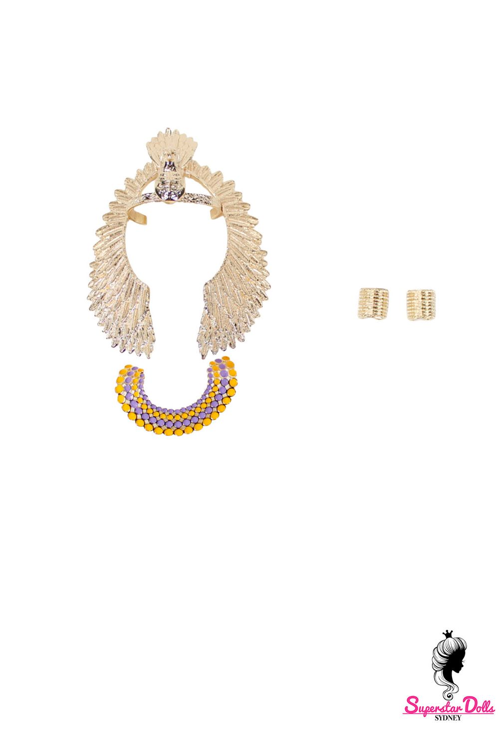 2025 JHDFASHIONDOLL Convention: "Cleopatra" 1/6 Fashion Doll Crown &amp; Jewellery Set