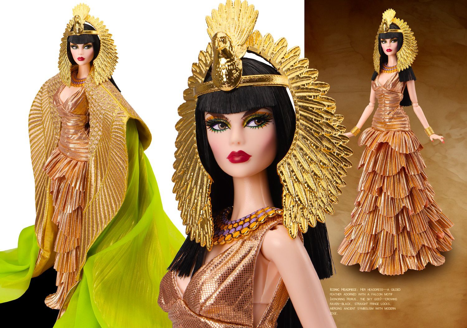 2025 JHDFASHIONDOLL Convention: "Cleopatra" 1/6 Fashion Doll Crown &amp; Jewellery Set
