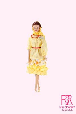 90's Era "Discover the World With Barbie: Bulgaria" Barbie Doll Fashion Set