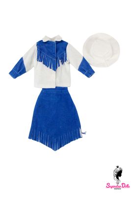Vintage Hong Kong Clone Barbie Doll Western Fashion Set