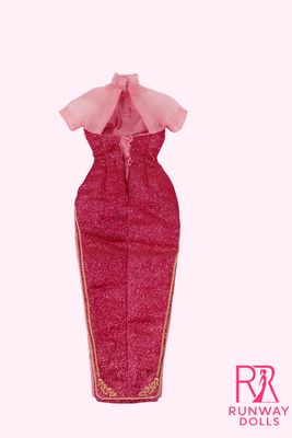 2023 JHD FASHION DOLL Convention: Customised "Gold Qipao" 1/6 Doll Dress