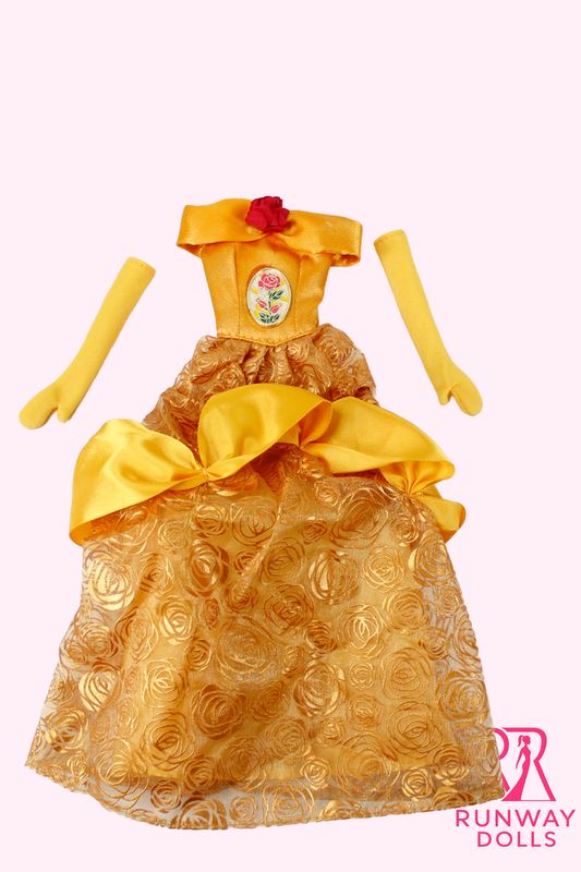 2026 Disney: "Beauty &amp; The Beast: Belle" Customised 1/6 Doll Fashion Set