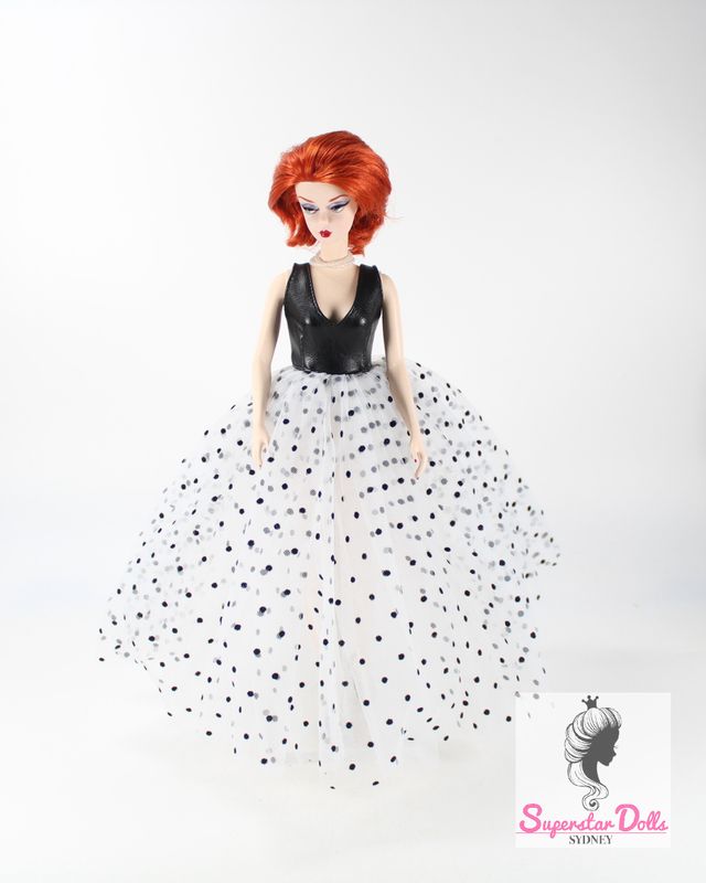 Xian Xian  "Black Elegance" Fashion Set for 11.5-12.5" Fashion Dolls-Y81