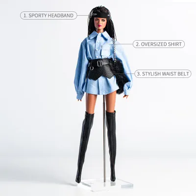 Xian Xian  "Cool Girl" PART Fashion Set for 16/11.5-12.5" Fashion Dolls-Y258+P94+P85 + P50