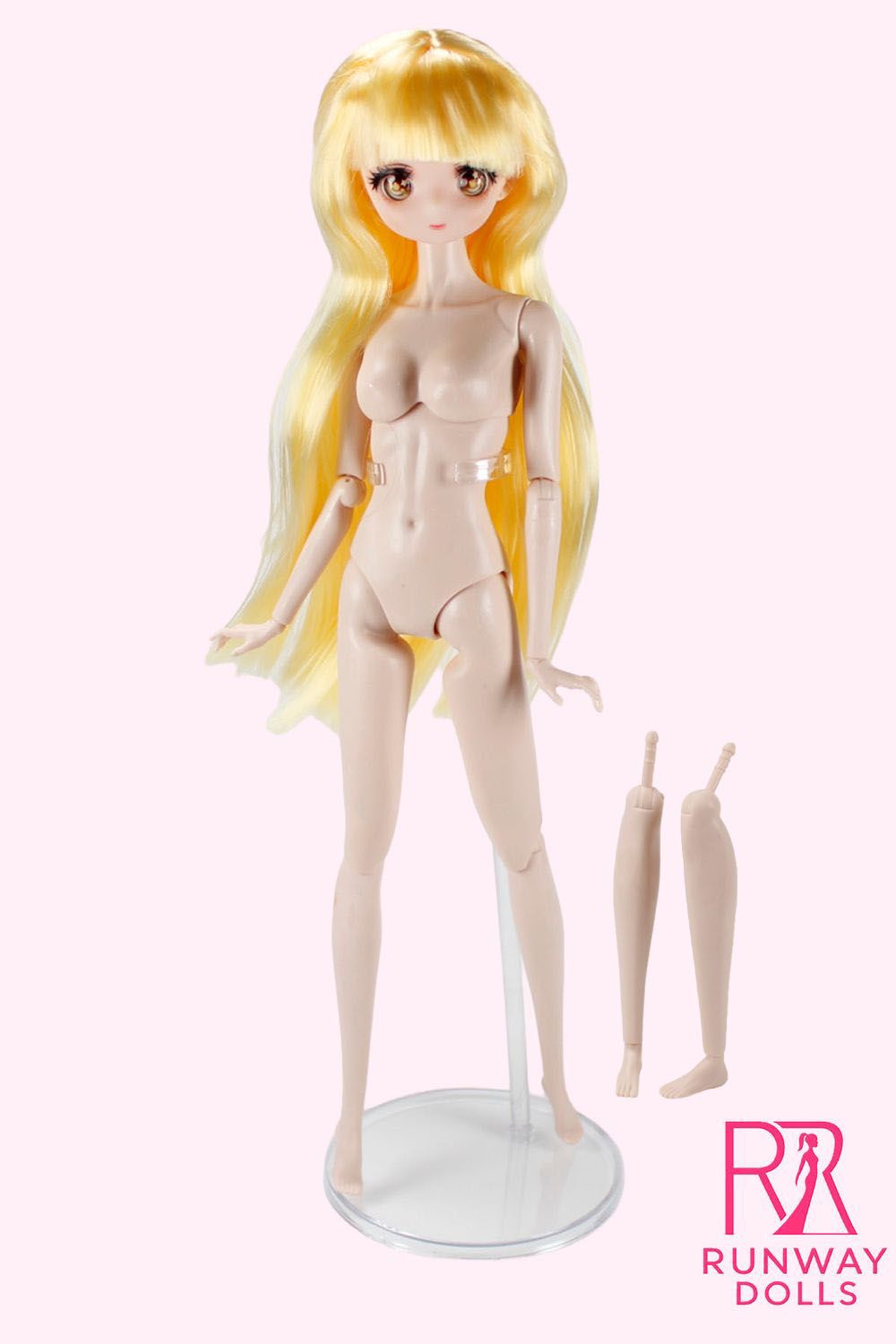 Runway Dolls 12.5" "Luna" Anime Supermodel Nude Doll img