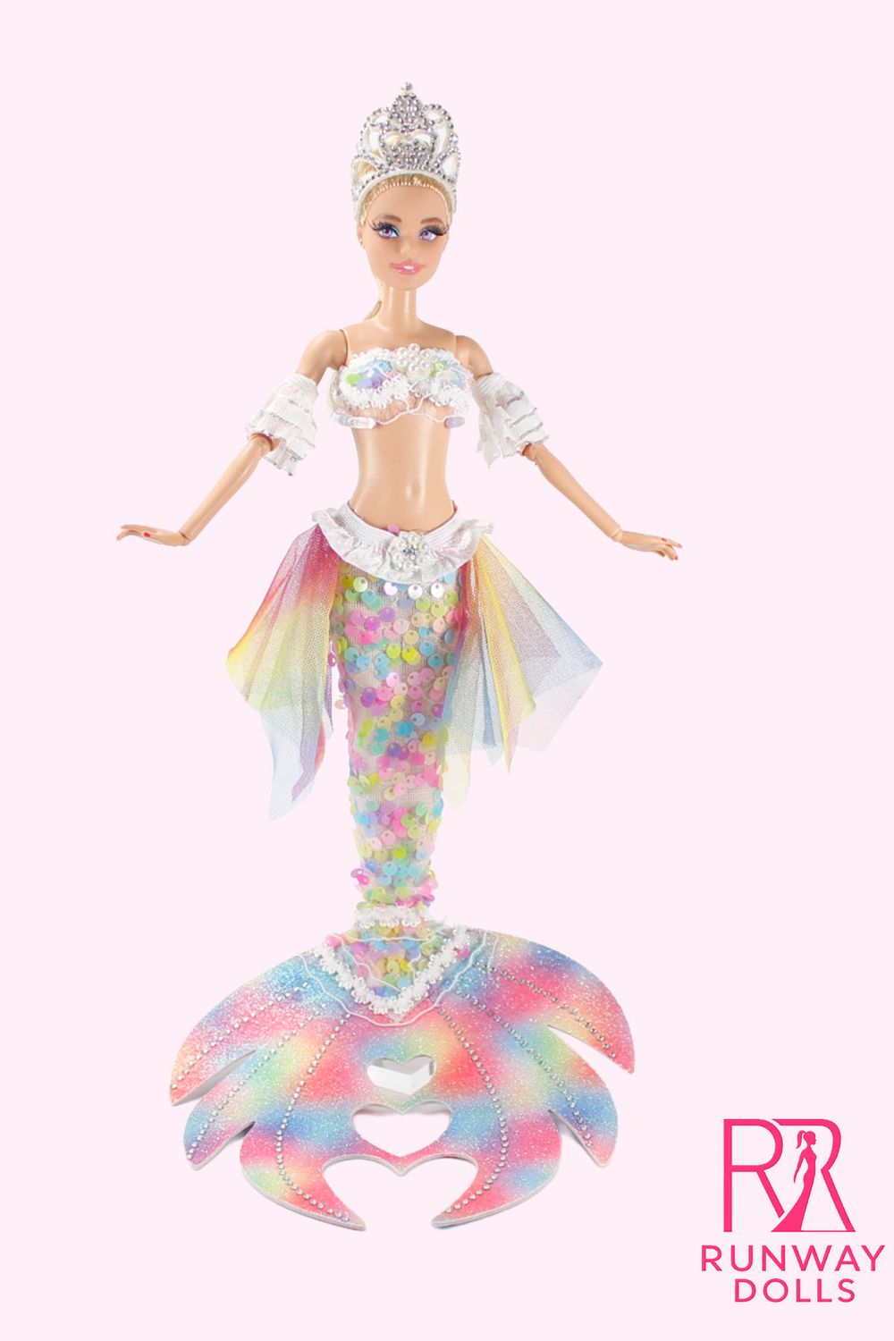 Runway Dolls OOAK "Rainbow Mermaid" Barbie Doll
