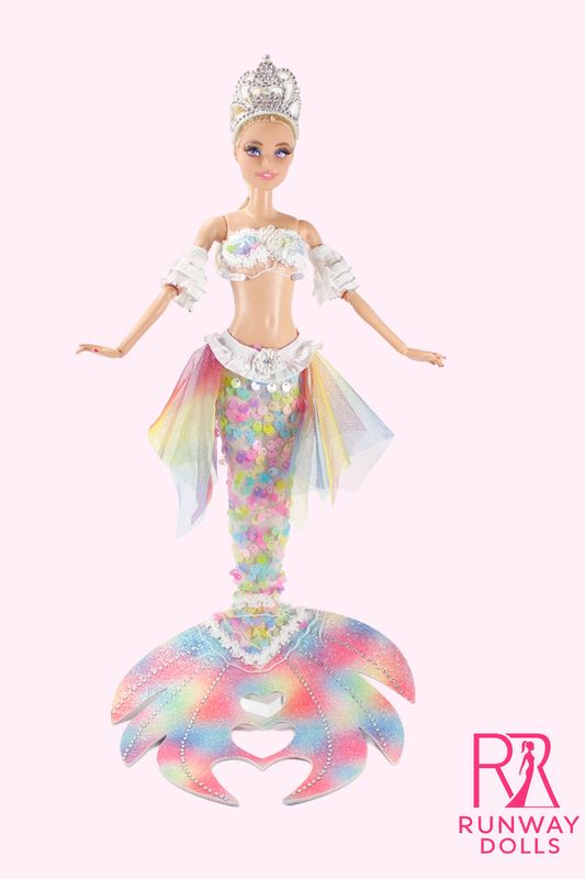 Runway Dolls OOAK "Rainbow Mermaid" Barbie Doll
