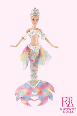 Runway Dolls OOAK "Rainbow Mermaid" Barbie Doll