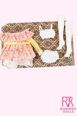 Runway Dolls: "Flower Power" Fashion Set For 1/6 Fashion Dolls