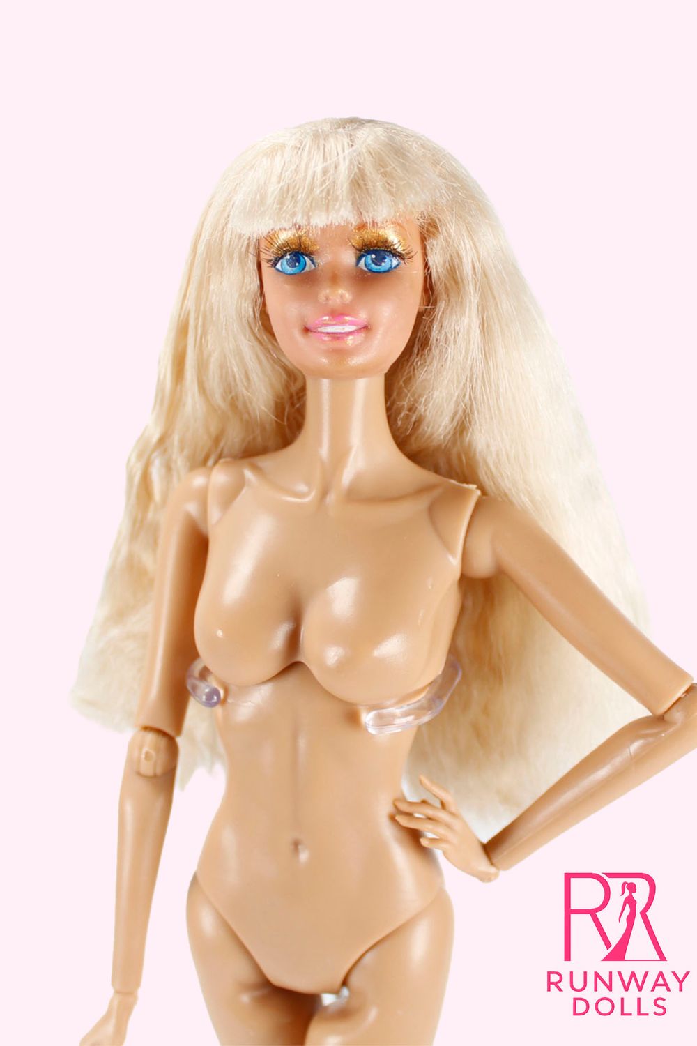Runway Dolls: 12.5" Nude Custom Superstar Barbie Doll