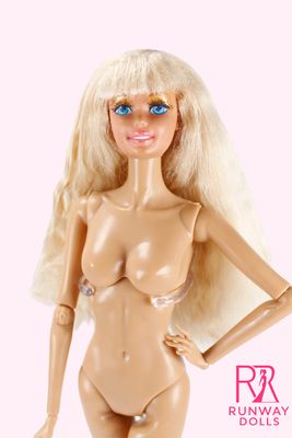 Runway Dolls: 12.5" Nude Custom Superstar Barbie Doll