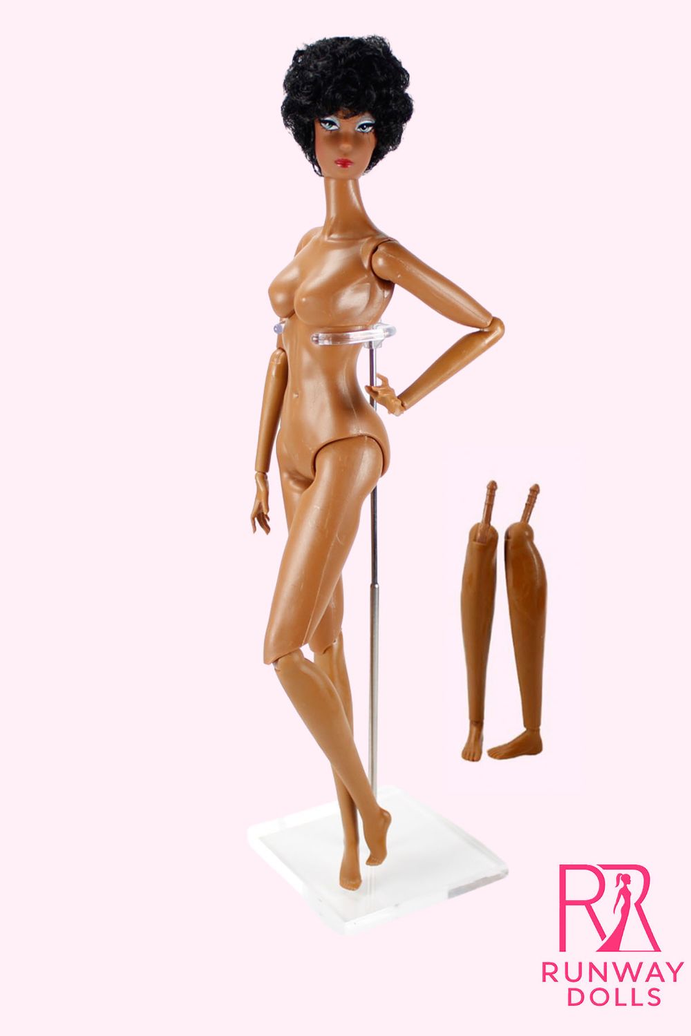 Runway Dolls 12.5" "Miss Roberts (Vintage Clone)" Supermodel Nude Doll