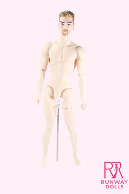 Runway Dolls: 13.5" Nude OOAK "Samson" (Adonis Clone) Muscle Man Doll