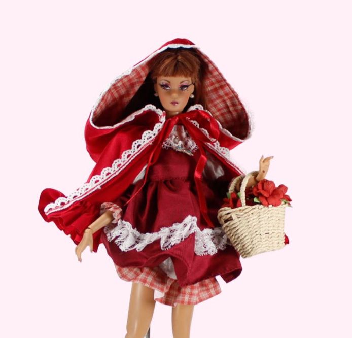 Runway Dolls: Miss Roberts as "Little red Riding Hood" OOAK Doll