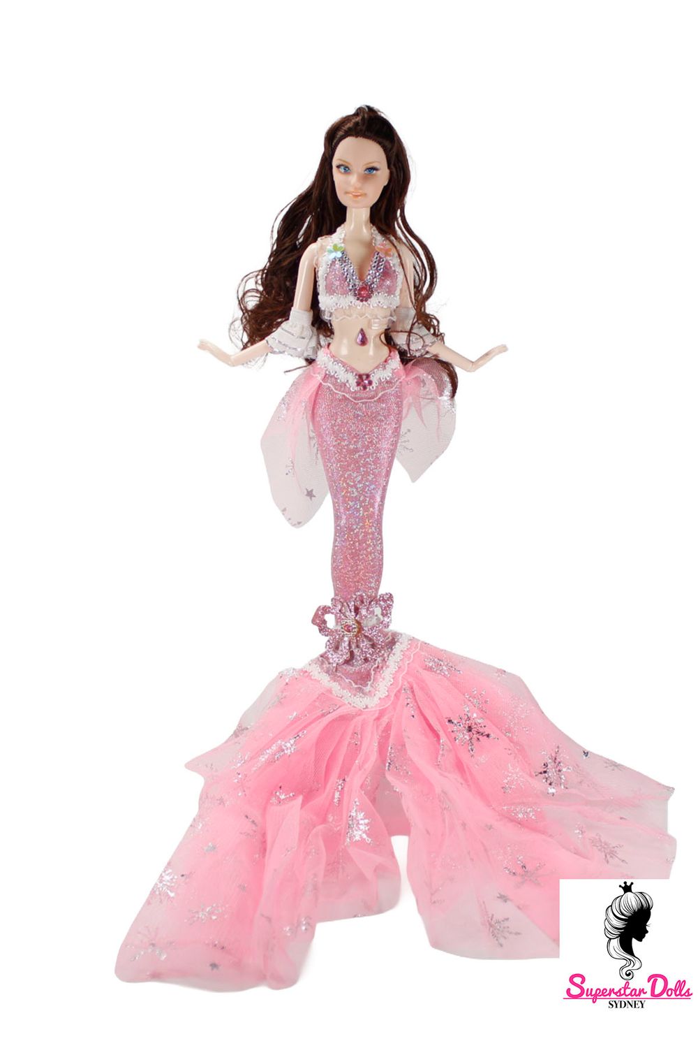 11.5" "Fantasy Mermaid" (Superstar Barbie Style) Clone Fashion Doll