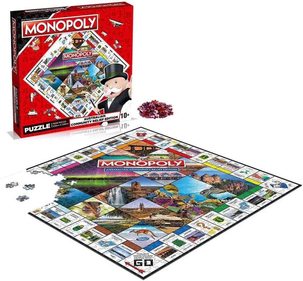 Winning Moves: "Monopoly: Australian Community Relief" 1000 Piece Jigsaw Puzzle
