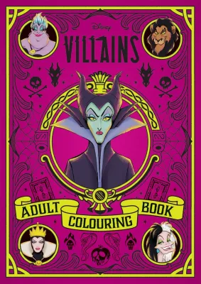 2023 Disney Villains: Adult Colouring Book