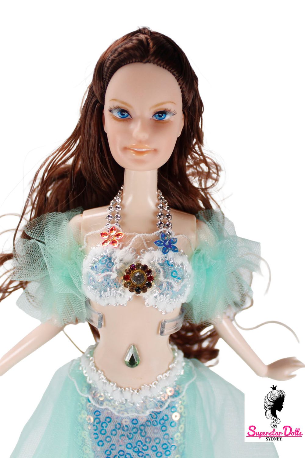 11.5" "Fantasy Mermaid" (Superstar Barbie Style) Clone Fashion Doll