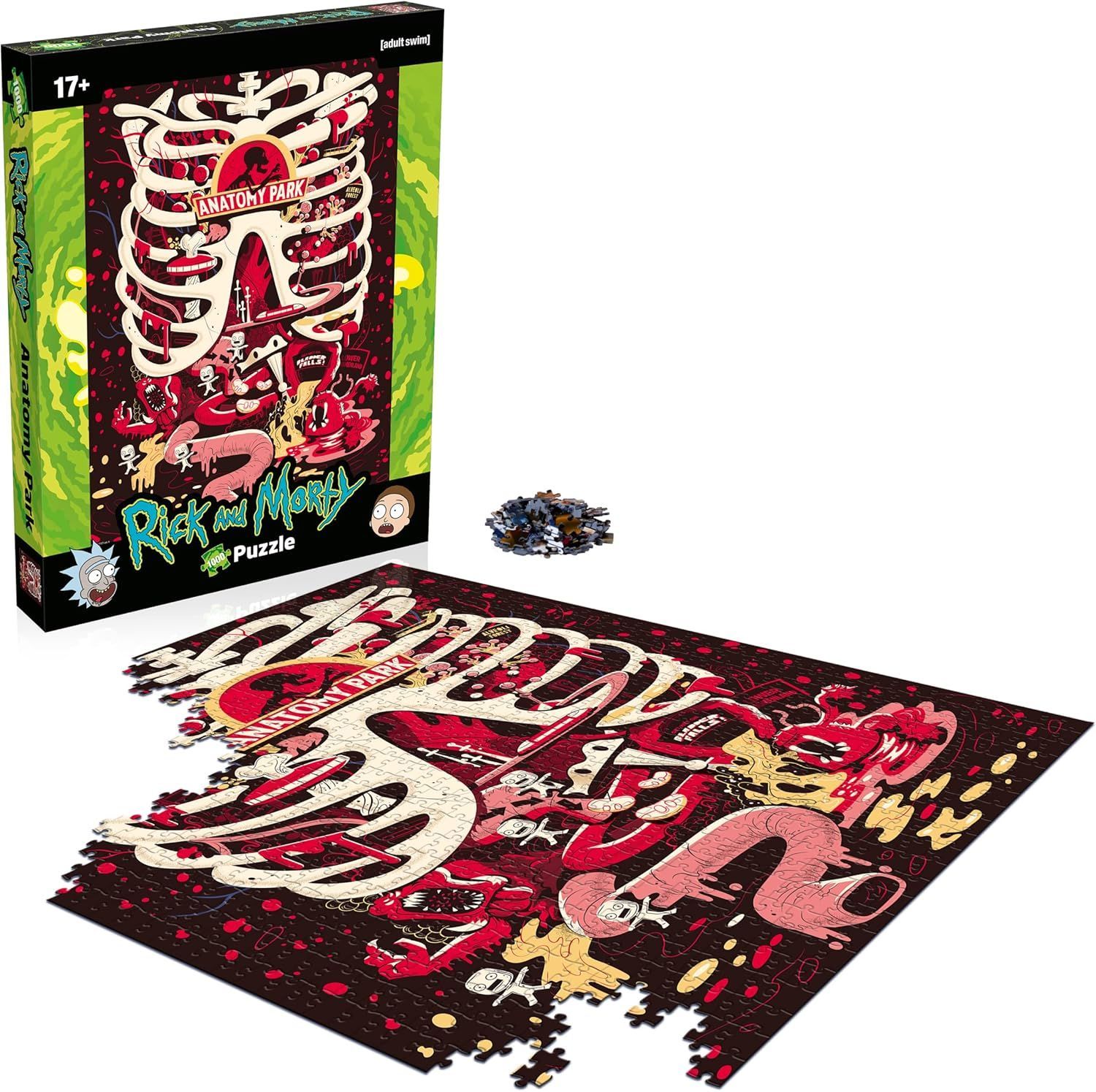 Winning Moves: "Rick &amp; Morty: Anatomy Park" 1000 Piece Jigsaw Puzzle