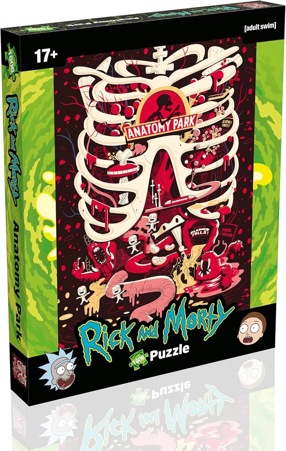 Winning Moves: "Rick &amp; Morty: Anatomy Park" 1000 Piece Jigsaw Puzzle