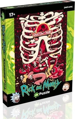 Winning Moves: "Rick &amp; Morty: Anatomy Park" 1000 Piece Jigsaw Puzzle