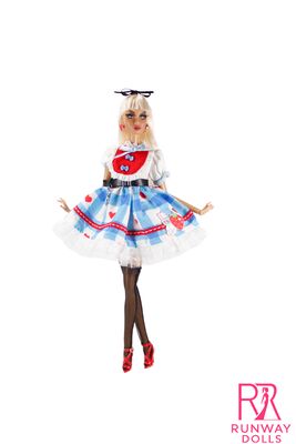 Runway Dolls: Penelope as "Alice in Wonderland" OOAK Doll