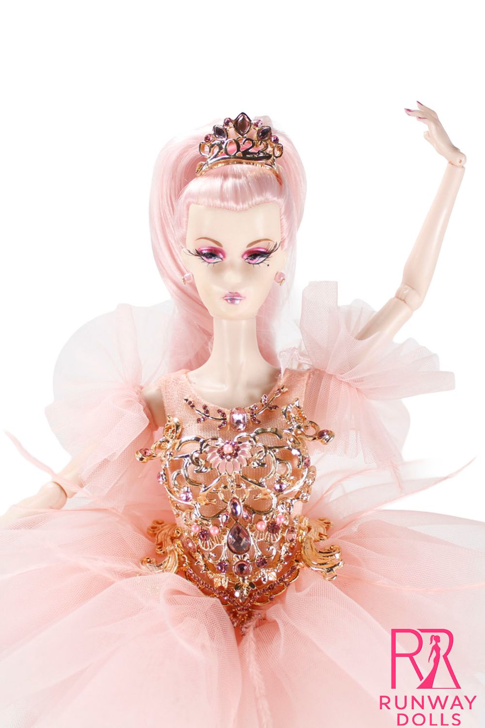Runway Dolls "The Pink Swan 2.0" Miss Roberts (Vintage Style) Custom Fashion Doll