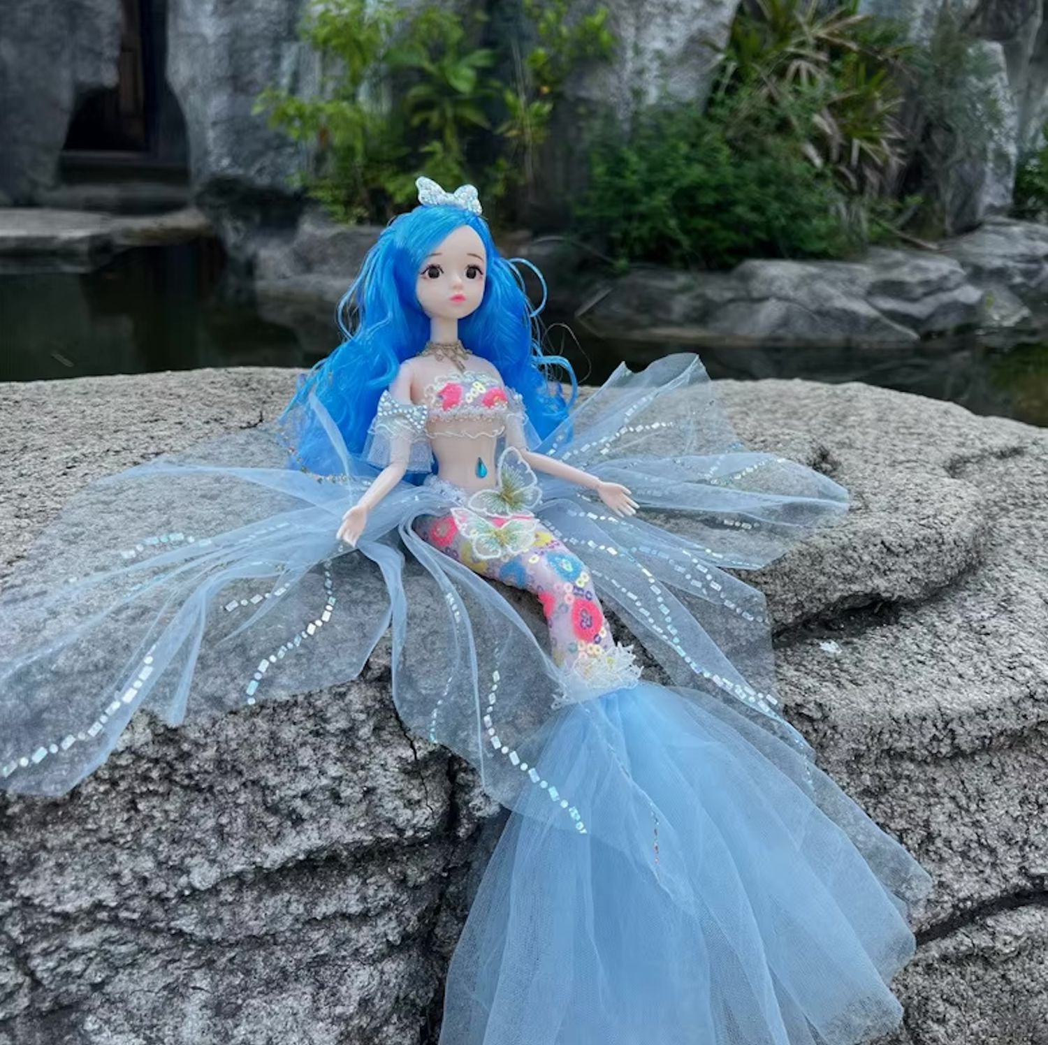 11.5" "Fantasy Mermaid" (BJD Style) Articulated Fashion Doll
